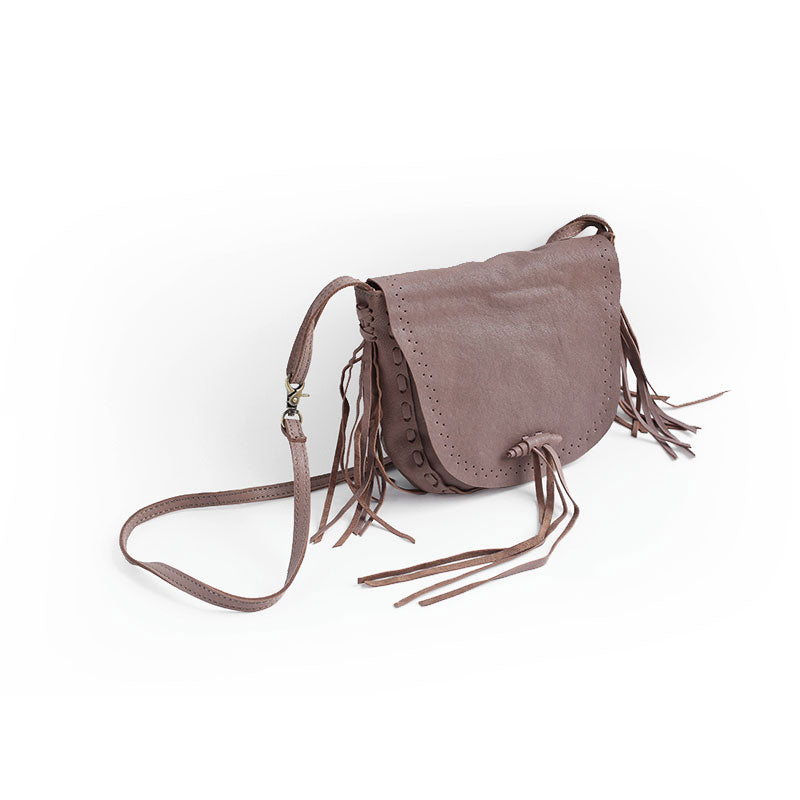 Stlyish WOMENs LEATHER Tassels Shoulder Bag Saddle Crossbody Purse With tassels