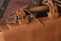 Vintage leather mens Small Messenger bag Shoulder Laptop bag Briefcases - EverHandmade