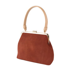 Vintage Leather Womens Frame Handbag Frame Purse Handbag for Women