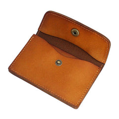 Leather Mens Card Wallet Front Pocket Wallet Small Slim Wallets Change Wallets for Men