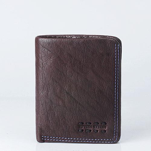 Cool Leather Mens Small Leather Wallet Men Bifold billfold Wallets for Men
