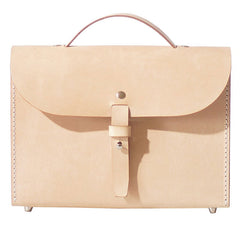 Handmade Leather Beige Womens Handbag Fashion Shoulder Bag for Women