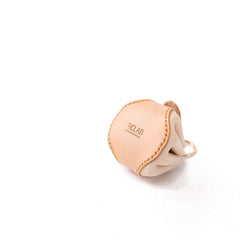 Cute Leather Womens Small Beige Change Wallet Coin Holder Change Holder for Women