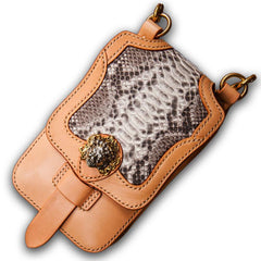 Handmade Mens Leather Belt Pouch Cases Waist Bag Hip Pack Belt Bag for Men