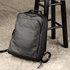 Cool Leather Mens Backpack Large Black Travel Backpack Hiking Backpack for men