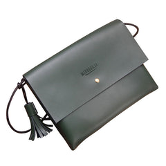 Cute LEATHER White WOMEN SHOULDER BAG Stylish Green Crossbody Purse FOR WOMEN