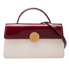Cute Leather Womens Stylish White Handbag Crossbody Purse Barrel Shoulder Bag for Women