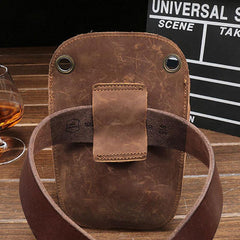Cool Leather Mens Hairstylist Tool case barber pouch scissors case Belt Pouch Waist Bag