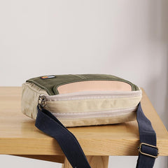 Canvas Leather Mens Womens Green Small 10'' Side Bag Blue Messenger Bag Small Shoulder Bag For Men