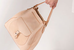Handmade Leather handbag shoulder bag yellow brown for women leather shoulder bag - EverHandmade