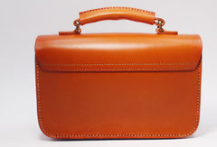 Handmade Leather Messenger Bag Purse Satchel Bag Crossbody Shoulder Bag for Girl Women Lady - EverHandmade