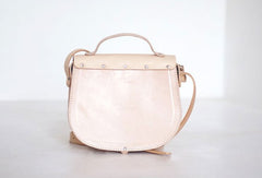 Handmade Womens Leather Saddle Shoulder Bag Purse Crossbody Bag for Women - EverHandmade