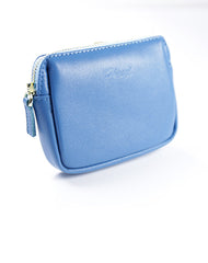 Cute Women Black Leather Mini Zip Billfold Wallet Coin Wallet Small Zip Change Wallets For Women