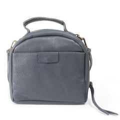Grey Satchel Leather Women's Satchel Shoulder Bag - Annie Jewel