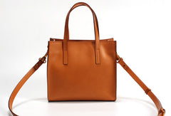 Brown Womens Leather Tote Purse Handbag Shoulder Bag Small for Women Leather Shopper Bag - EverHandmade