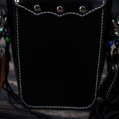 Leather Belt Pouch Mens Small Cases Waist Bags Hip Pack Belt Bags for Men
