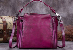 Genuine Leather Handbag Vintage Crossbody Bag Shoulder Bag Purse For Women