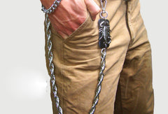 Sliver biker trucker punk scorpion hook wallet Chain for chain wallet biker wallet trucker wallet - EverHandmade
