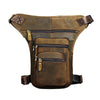 Cool Leather Drop Leg Bag Belt Pouch Mens Waist Bag Shoulder Bag for Men