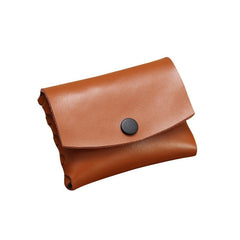 Cute Leather Card Holders Green Women Coin Wallets Handmade Card Wallet For Women