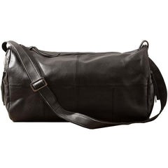 Cool Black Leather Mens Weekender Bag Travel Bags Shoulder Bags for men