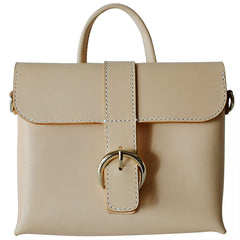 Fashion Leather Beige Womens Handbag Shoulder Bag Crossbody Purse for Women