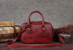 Genuine Leather Vintage Handbag Bag Shoulder Bag Crossbody Bag Purse Clutch For Women - EverHandmade