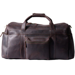 Cool Leather Mens Weekender Bag Travel Bag Duffle Bags Holdall Bag for men