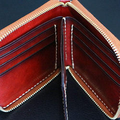 Handmade Leather Mens Biker Chain Wallet Cool Leather Wallets Small Chain Wallets for Men