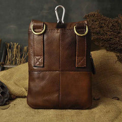 Vintage Leather Belt Pouches for Men Waist Bag BELT BAGs Shoulder Bag For Men