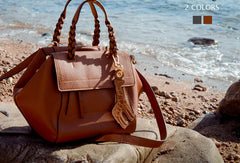 Handmade Genuine Leather Handbag Crossbody Bag Shoulder Bag Purse For Women - EverHandmade