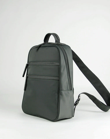 Womens Nylon Backpack Purse Gray Best Satchel Backpack Nylon School Rucksack for Ladies