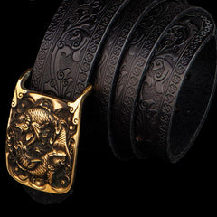 Handmade Black Leather Cool Mens Belts Leather Men Belts for Men