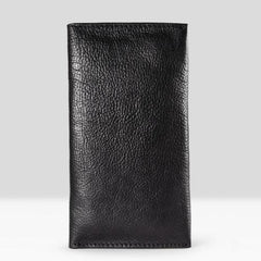 Handmade Leather Mens Cool Long Leather Wallet Bifold Clutch Wallet for Men