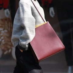 Stylish Leather Brown Womens Shoulder Bag Crossbody Bag Purse for Women