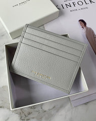 Minimalist Women Red Leather Slim Card Holders Small Card Wallet Cute Card Holder Credit Card Holder For Women