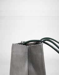 Cute Womens Small Green Leather Shoulder Tote Bag Small Best Tote Shopper Bag Purse for Ladies