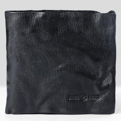 Cool Leather Mens Small Bifold Leather Wallet Men billfold Wallets for Men