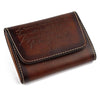 Vintage Brown Leather Men's Small Wallet Black billfold Card Wallet For Men