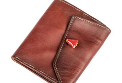 Handmade Genuine Leather Wallet billfold Leather Wallet Slim Bifold Wallet Bag For Women - EverHandmade