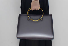 Genuine Leather handbag  purse shoulder bag black for women leather crossbody bag - EverHandmade