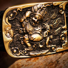 Handmade Cool Black Leather Mens Belts Custom Leather Men Belt for Men