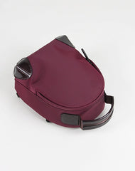 Womens Nylon Small Backpack Purse Black&Orange Convertible Crossbody Bag Nylon Backpack Shoulder Bag for Ladies