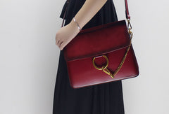 Genuine Leather Cute Fashion Purse Shoulder Bag for Women Leather Crossbody Bag - EverHandmade