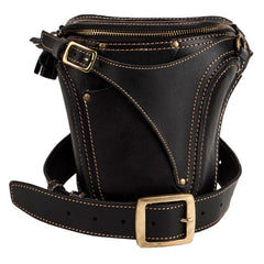 Leather Belt Pouch Mens Small Cases Waist Bags Hip Pack Belt Bags for Men