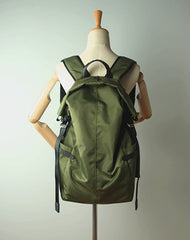 Womens Nylon Large Backpack Purse Bright Green Nylon Travel Backpack School Rucksack for Ladies
