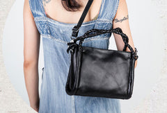 Handmade vintage handbag tote bag leather crossbody bag purse shoulder bag women - EverHandmade