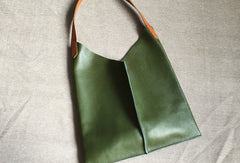 Stylish Unique Leather Tote Bag Purse Shoulder Bag Handbag For Women - EverHandmade