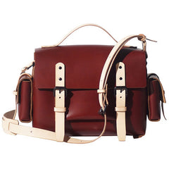Handmade Leather Red Womens Messenger Bag Fashion Shoulder Bag for Women