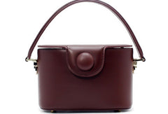 Genuine Leather Doctor Bag Bucket Bag Handbag Shoulder Bag for Women Leather Crossbody Bag - EverHandmade